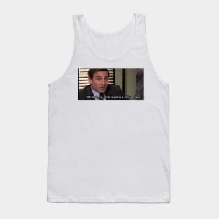 Michael scott quote mile n hour Tank Top